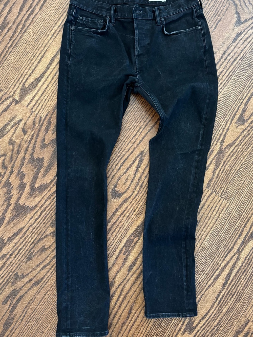 Slim  All Saints size 33 Black Skinny Jeans for Men